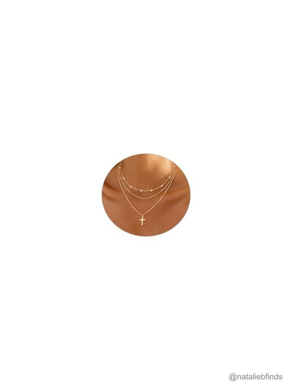 ASCOMY Layered Necklaces for Women Dainty Gold Necklace 14K Gold Plated 3 Piece